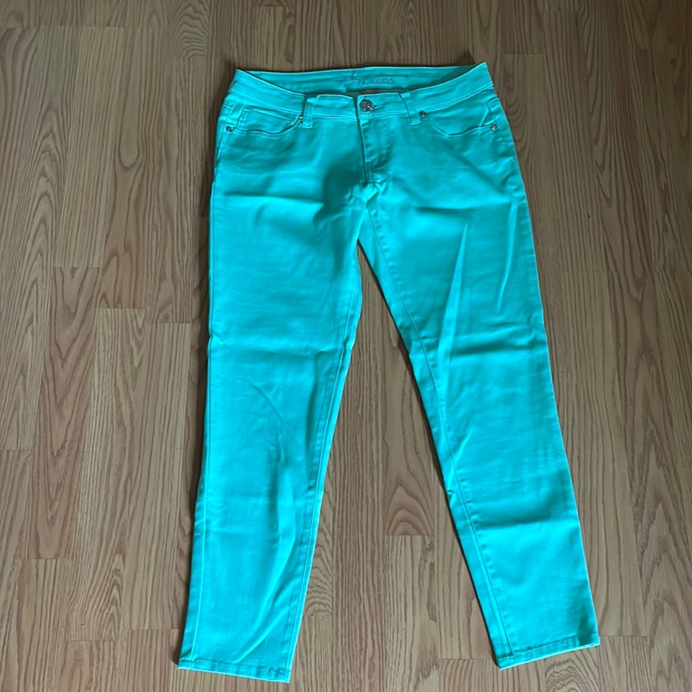 Teal Low Rise Skinny Jegging